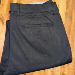 OLD NAVY men black ultimate slim built in flex 34x34 black dress pant bottoms
